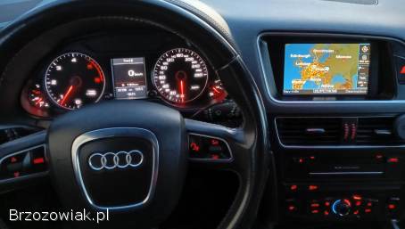 AUDI Q5 S-LINE QUATTRO,  2,  0TDI 170KM,  skóra bikolor,  czarna podsufitka
