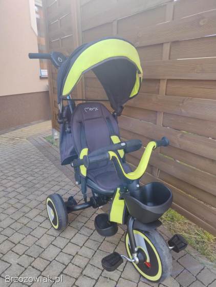 Momi Invidia Rowerek Trójkołowy Obracany 5W1 Limonka