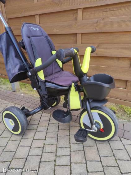 Momi Invidia Rowerek Trójkołowy Obracany 5W1 Limonka