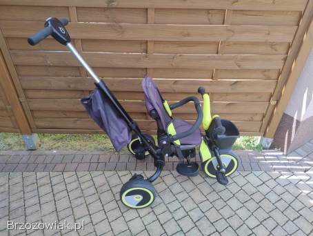 Momi Invidia Rowerek Trójkołowy Obracany 5W1 Limonka