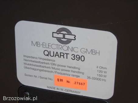 Audiofilskie monitory MB Quart 390 Vintage.  DOSTAWA.