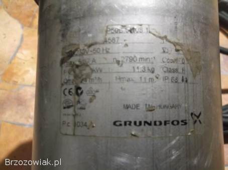 POMPA ZATAPIALNA GRUNDFOS DO CZYSTEJ I BRUDNEJ WODY