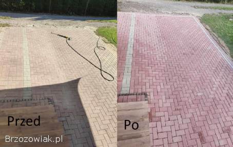 Profesjonalne czyszczenie wysokociśnieniowe Mycie Kostki