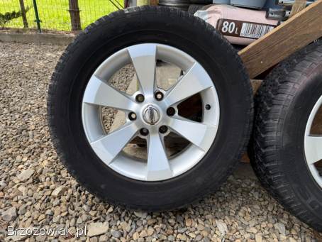 Koła 6x139,  7 R17 Nissan ET25 7J 100 mm stan BDB + 235/65 Lassa 5,  5/7 mm