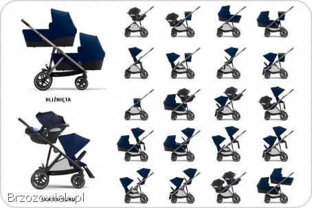 Wózek Cybex Gazelle S rok po roku bliźniaczy podwójny