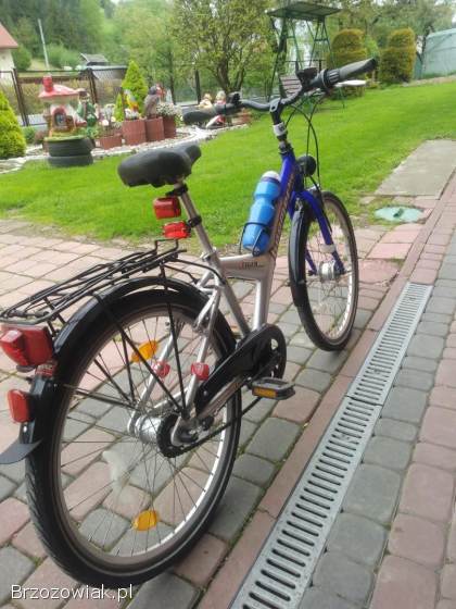 Rower miejski 24 młodzieżowy -  3 biegi w piaście.