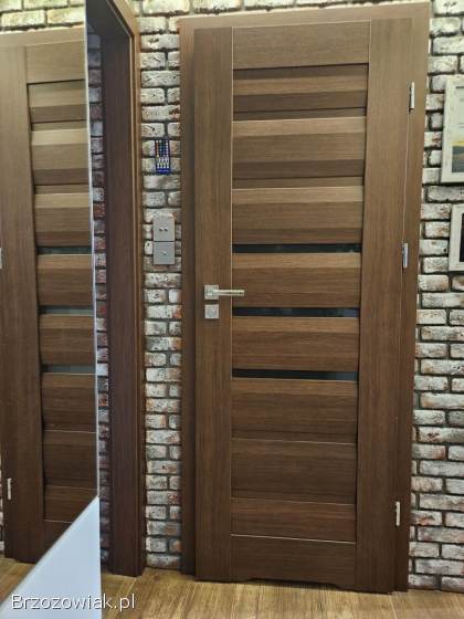 4x Drzwi Intenso model Belize Orzech z ościeżnicami -  4 sztuki