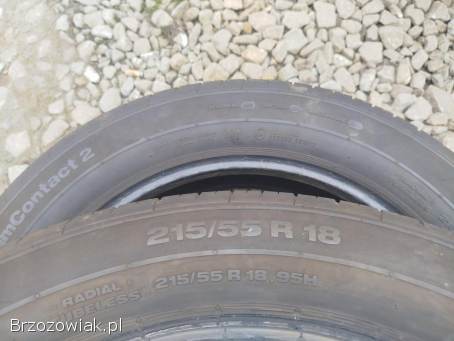 Opony letnie 215/55R18 continental suv 4x7mm jak nowe