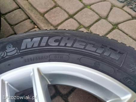 Komplet oryginalnych kół AUDI A4 A5 j.  nowe.  opony 225/55R17