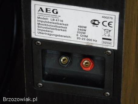 Świetne kolumny stereo AEG 2 x 480 wat.  DOSTAWA.