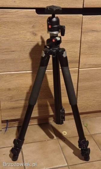 Statyw Manfrotto 055XPROB + głowica Manfrotto 486RC2 z płytką