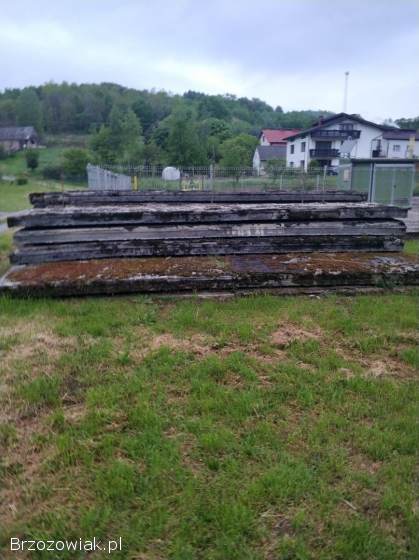 Płyty stropowe 13 szt.  -  wymiary 6,  5m x 1m x 16 cm