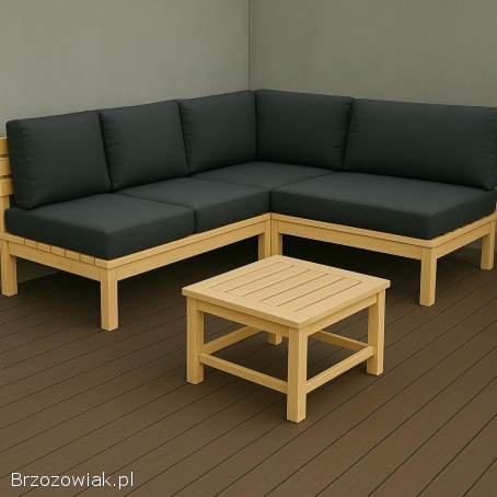 Meble ogrodowe drewniane nowoczesne premium