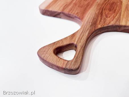 Deska bukowa do krojenia z uchwytem -  lite drewno,  ekologiczna