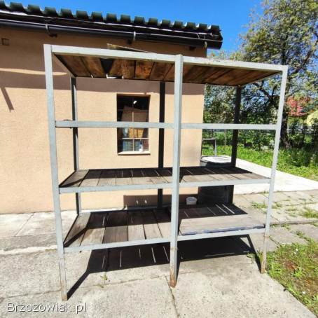 Solidny regał z kątownika 45 mm