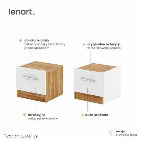 Sypialnia DENTRO -  łóżko 140,  160,  180 szafa komoda -  kompletna sypialnia.