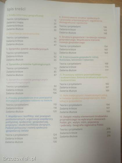 Zadania maturalne z odpowiedziami.  Matura 2025.  Geografia.  Repetytorium