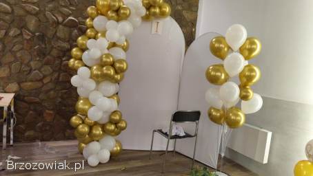 Dwa stojaki łukowe,  na komunię wesela i przyjęcia