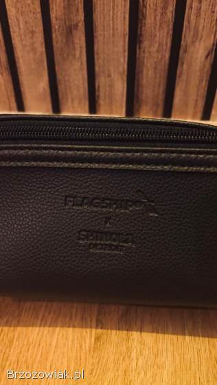 Kosmetyczka -  Zestaw American Airline Leather Shinola Detroit Overnight Kit