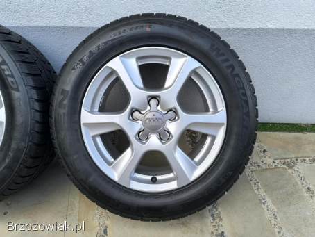 Alufelgi 16 5x112 opony zimowe 225/55R16 Audi VW Seat Skoda Mercedes BMW 2022r