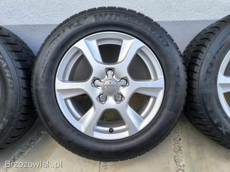 Alufelgi 16 5x112 opony zimowe 225/55R16 Audi VW Seat Skoda Mercedes BMW 2022r