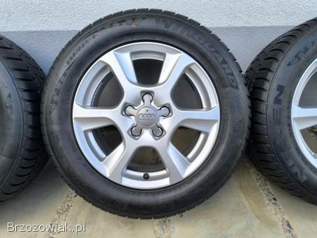 Alufelgi 16 5x112 opony zimowe 225/55R16 Audi VW Seat Skoda Mercedes BMW 2022r