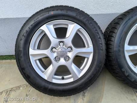 Alufelgi 16 5x112 opony zimowe 225/55R16 Audi VW Seat Skoda Mercedes BMW 2022r