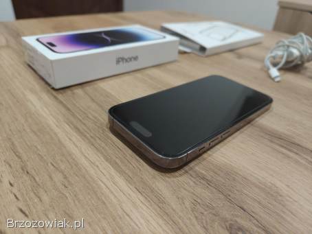 Okazja!  Iphone 14 Pro -  Deep Purple!  Super Stan!  256GB!  Gwarancja!