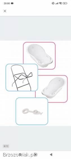 Wanienka dla dziecka duza Tega Baby.  Zestaw 3w1