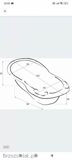 Wanienka dla dziecka duza Tega Baby.  Zestaw 3w1