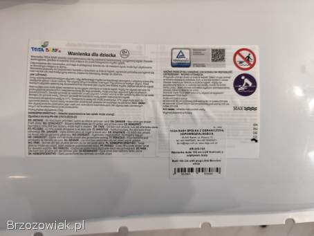 Wanienka dla dziecka duza Tega Baby.  Zestaw 3w1