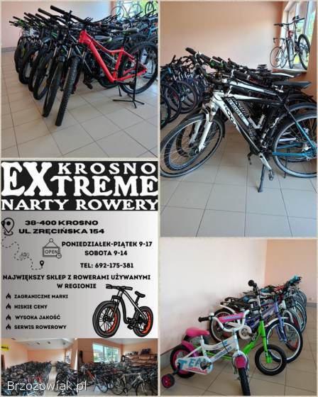 ROWERY UŻYWANE ZAGRANICZNYCH FIRM xEXTREME KROSNO -  NARTY I ROWERYx