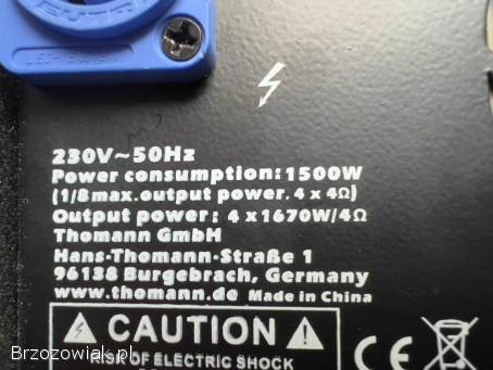 T.  amp TSA 4-1300 4-kanałowy wzmacniacz estradowy