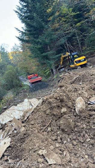 Roboty ziemne w Bieszczadach stawy drogi kruszywa