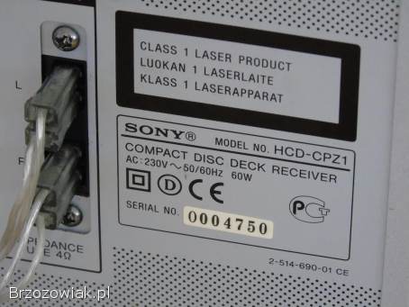 Wieża Sony HCD-CPZ1 kolumny pilot mocna i sprawna.  DOSTAWA