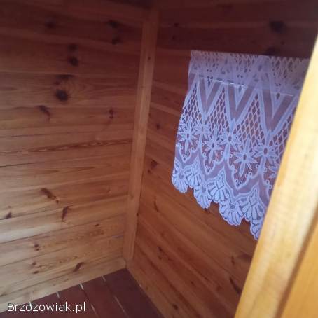 Domek dla dzieci ze zjeżdżalnią i kołem