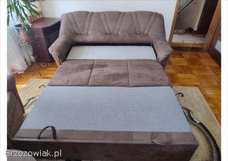 Kanapa z funkcją spania + 2 fotele