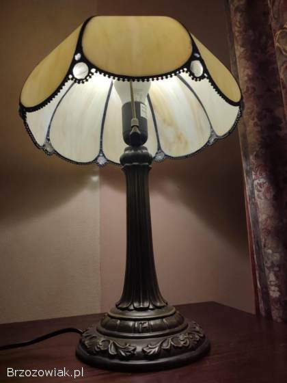 Lampa witrażowa,  styl Tiffany,  wys.  48 cm