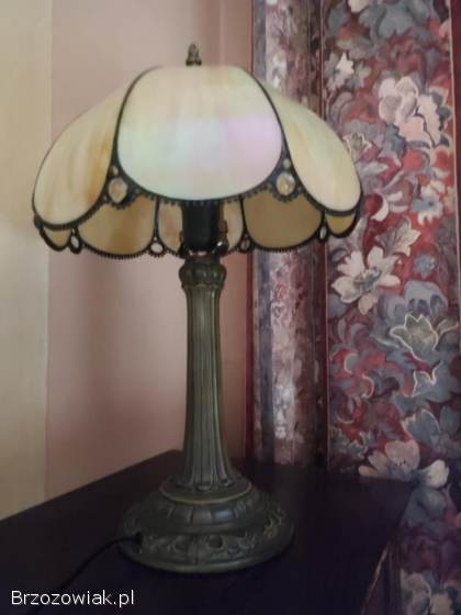 Lampa witrażowa,  styl Tiffany,  wys.  48 cm