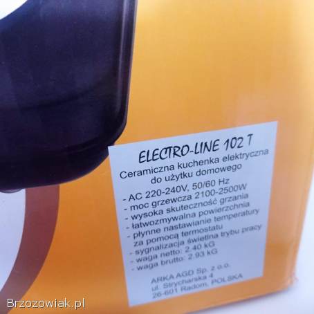 Kuchenka nastawna ELECTRO-LINE 102T płyta grzewcza elektryczna
