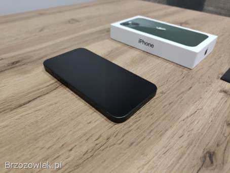 Okazja!  Iphone 13 -  kolor Ciemno Zielony! !  Gwarancja!  Bateria 100