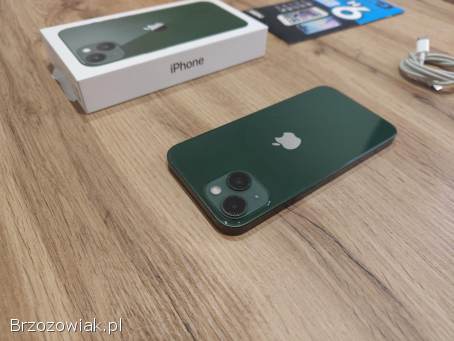 Okazja!  Iphone 13 -  kolor Ciemno Zielony! !  Gwarancja!  Bateria 100