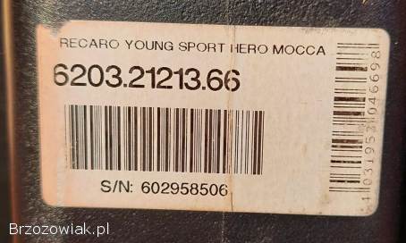 Fotelik samochodowy Recaro Young Sport Hero