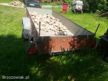 Przyczepka samochodowa z hamulcem 1200 dmc kat.  B