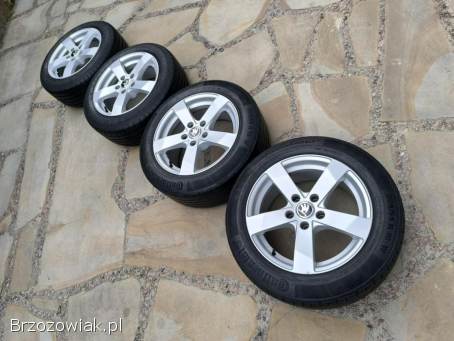 Alufelgi 16 5x112 opony letnie 205/55R16 Audi VW Seat Skoda Mercedes BMW