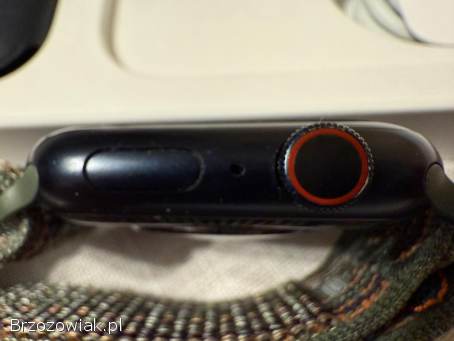 Apple Watch Series 7 45mm GPS + CELLULAR LTE stan BDB kpl.  pasek NIKE