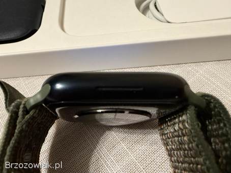 Apple Watch Series 7 45mm GPS + CELLULAR LTE stan BDB kpl.  pasek NIKE