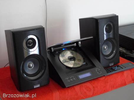 Wieża Sharp pilot CD AUX kolumny.  DOSTAWA.