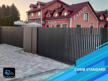 Laserowo wypalane ogrodzenia aluminiowe -  model Fire -  Euro Fences