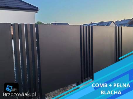 Laserowo wypalane ogrodzenia aluminiowe -  model Fire -  Euro Fences